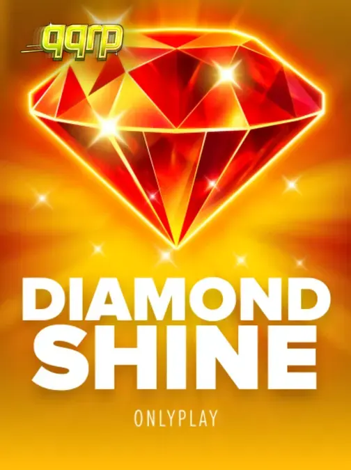 Tampilan visual slot Diamond Shine dengan simbol buah neon dan berlian